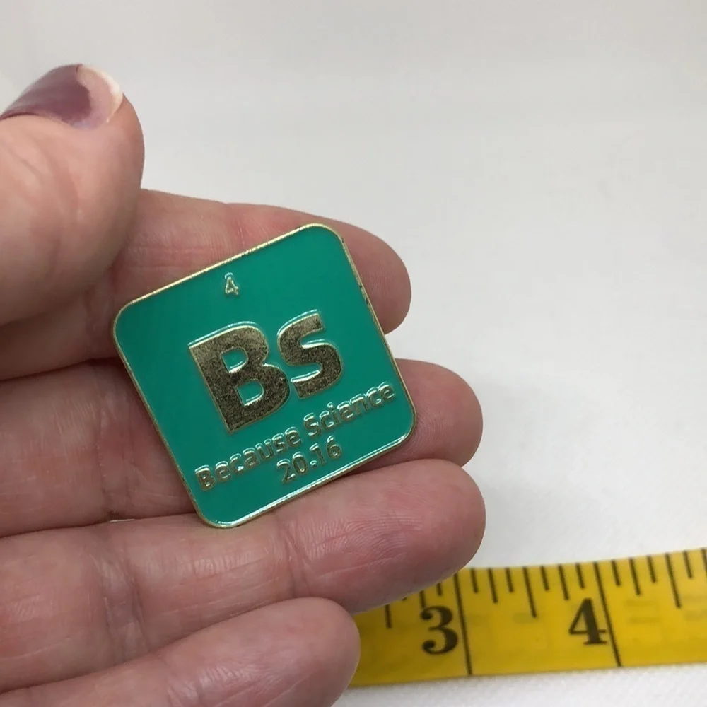 3:$25 “BS Because Science” Funny Chemistry Table if Elements Pin Badge Brooch